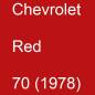 Preview: Chevrolet, Red, 70 (1978).